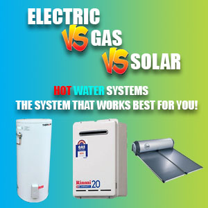 Electric vs Gas vs Solar Hot Water Systems