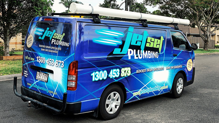Plumbing van in Brisbane
