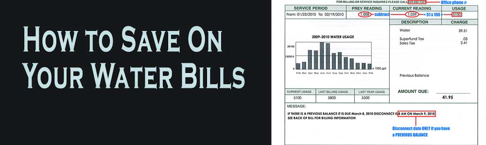 How to save on your water bill
