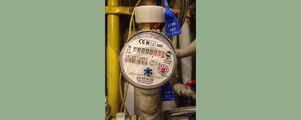 Every property has its own water meter