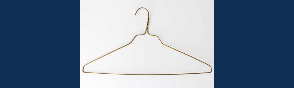 Coat hanger for unblocking drains